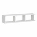 TV-Regal mit 3 offenen Fächern aus MDF in Weiß 120 x 30 x 35 cm